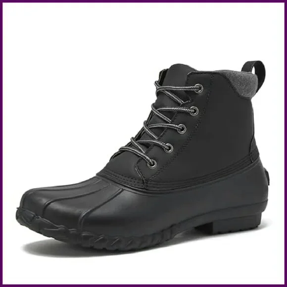Men's Waterproof Insulated Duck Boots Winter Snow Rain Size 7-15